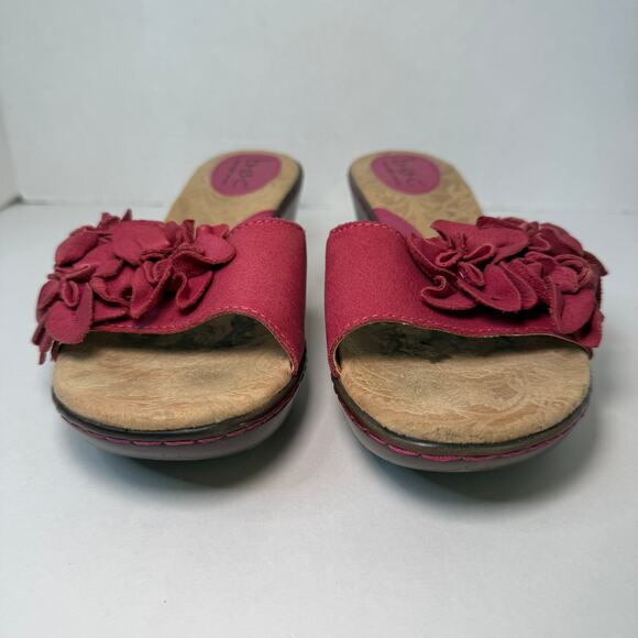 B.O.C. Born Concepts Lilibet Magenta Raspberry Pink Wedge Heel Sandals Size 8 - Picture 2 of 10